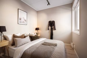 Her bor man skjermet fra de travleste gatene, men samtidig midt i byen. 