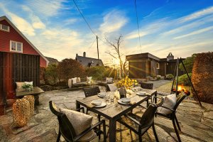 Lune utesoner som gir gode solforhold og skjerming.