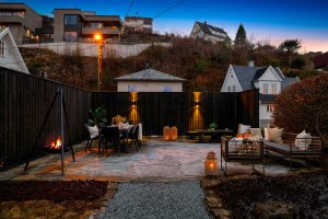 Tomten er uvanlig flat og brukervennlig. 