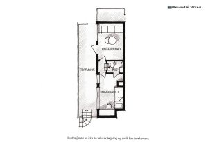 Underetasjen (u2) med bad og to kjellerrom. I tillegg er det utgang til en vestvendt terrasse. 