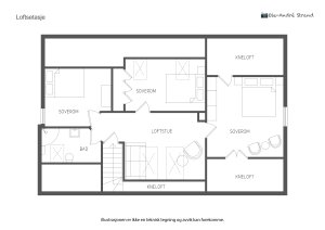 Loftsetasjen har et målbart areal på 51 m². Her er det også tilgang til kneloft med god lagringsplass.