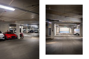 Fast parkeringsplass i lukket garasjeanlegg