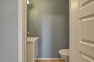 Toalettrommet ble pusset opp i 2020.