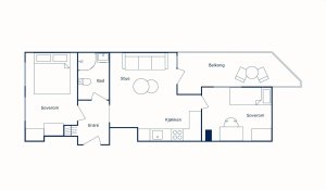 Illustrasjon med ekstra soverom  (med forbehold om feil).