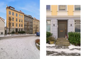 Dette er en vakker murbygning/bygård med ornamenter og nydelig detaljer. Sameiet består av 9 selveiende boligseksjoner.