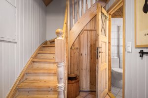 Inngang til badet fra gangen.