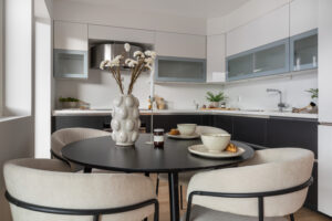 Her er det meste tilrettelagt for hyggelige måltid 