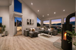 Stuens løsning gir en fantastisk romfølelse 