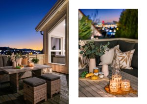 Fin utsikt, usjenert og meget solrikt