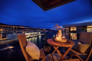 Utsikt som endrer karakter gjennom døgnet