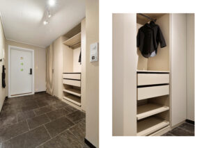 Praktisk og funksjonell, med vaskerom like innenfor ytterdøren