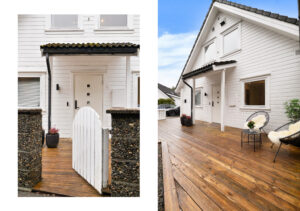 Uteplass også på inngangssiden – gir ekstra fleksibilitet og gode solforhold.