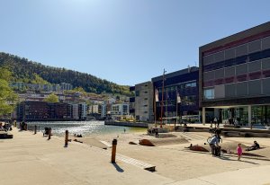 Urbant og bynært med gangavstand til turterreng, badeplasser og idrettsanlegg 