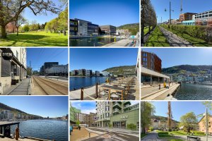 Beliggenheten gir effektive hverdager med flere dagligvarebutikker i umiddelbar nærhet, også søndagsåpen butikk 