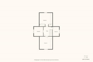 Loft |Gang/trapperom (7,6 m²), soverom
(12,6 m²), soverom 2 (11,9 m²), soverom 3 (7,8 m²) og soverom 4 (5,6 m²)