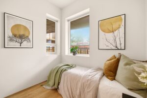 Soverom på 7,2 m² med flere bruksmuligheter.